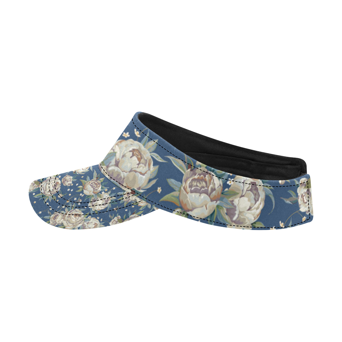 Peony Pattern Print Design A03 Unisex Sun Visor