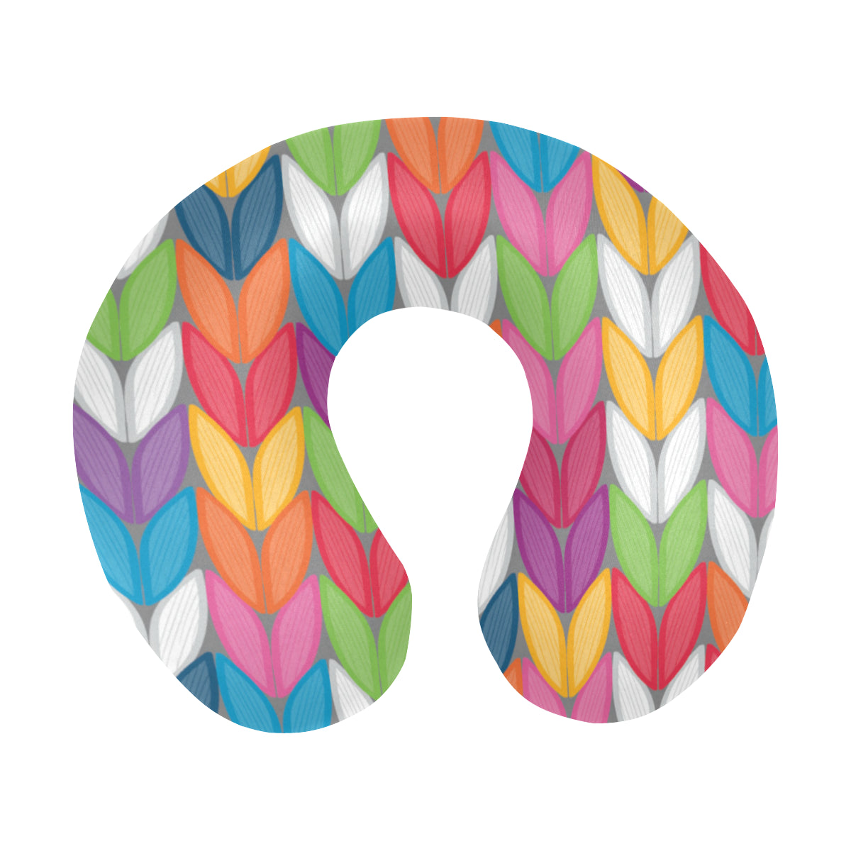 Knit Pattern Print Design 01 U-Shaped Travel Neck Pillow