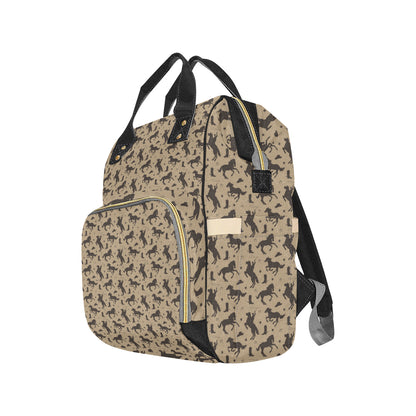 Cowboy Pattern Print Design 05 Diaper Bag Backpack