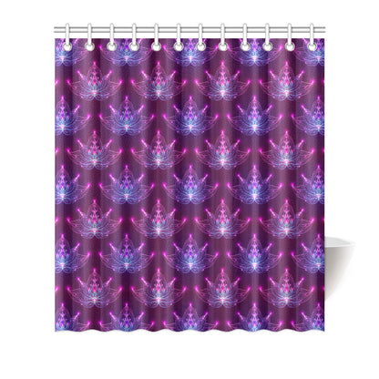 lotus Pattern Print Design LO01 Shower Curtain