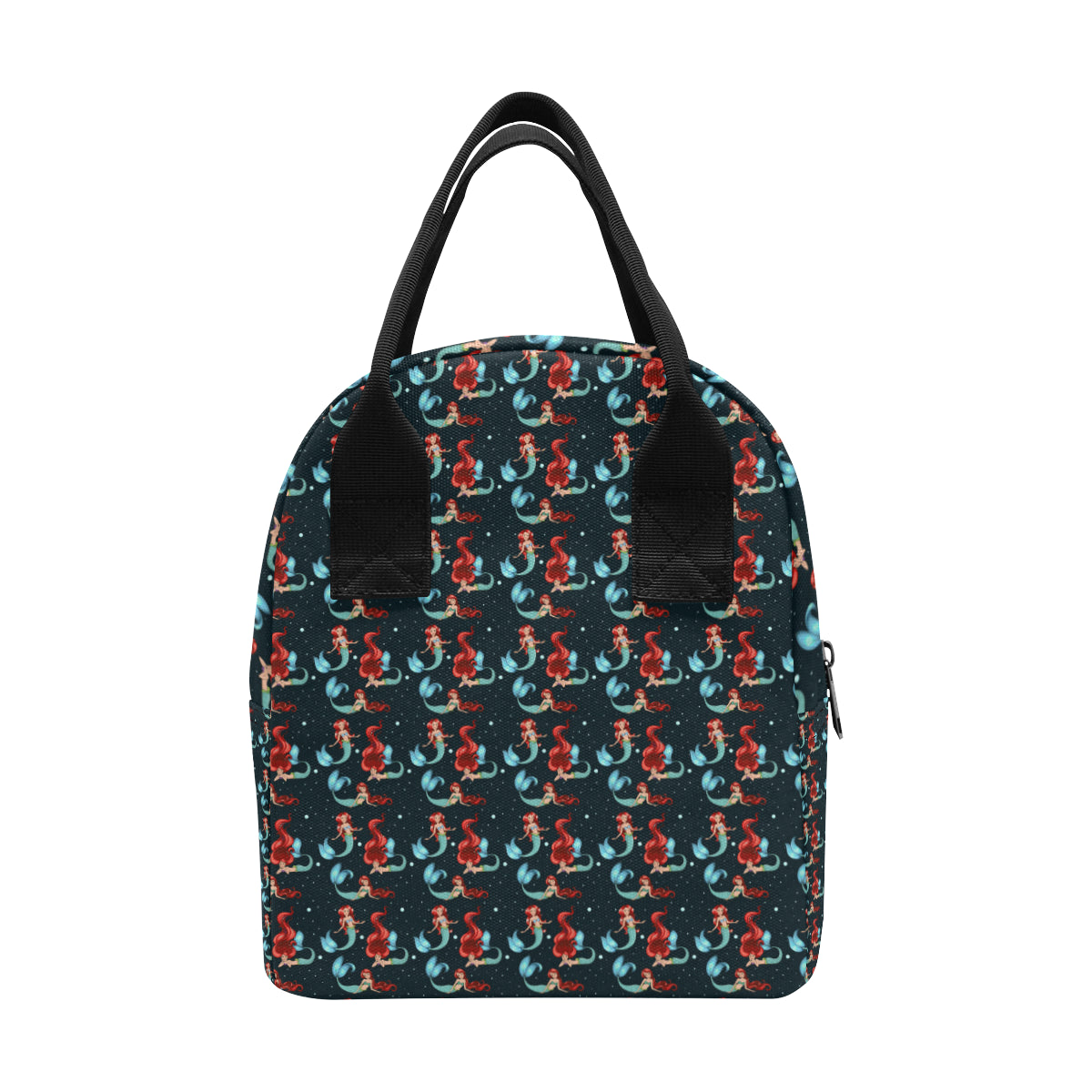 Mermaid Girl Themed Design Print Insulated Lunch Bag