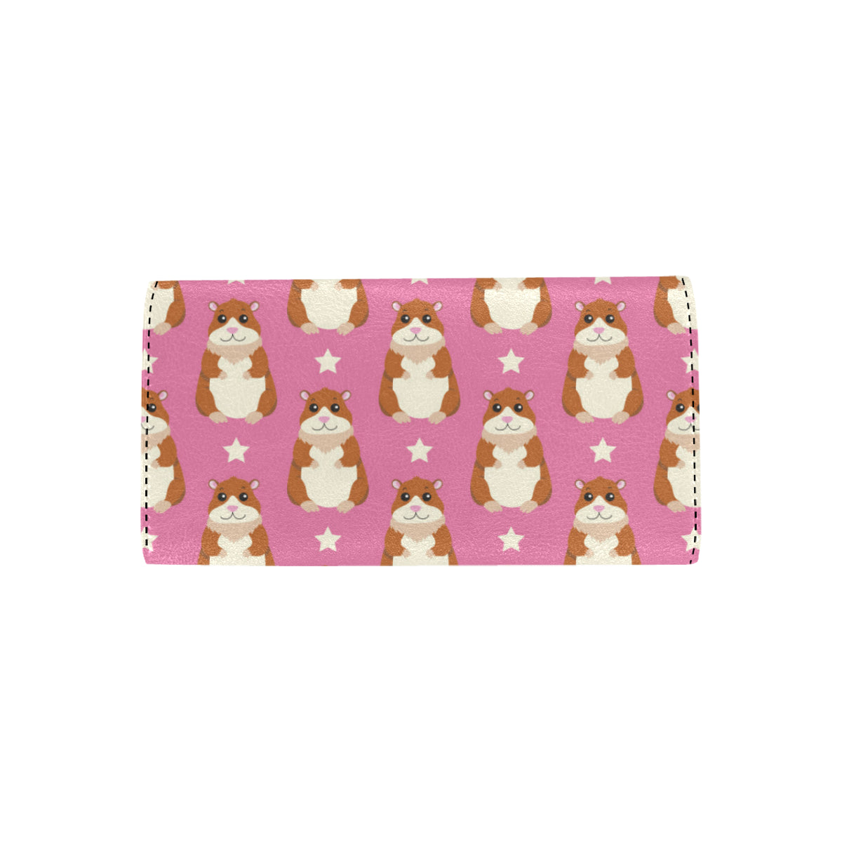 Hamster Cute Pattern Print Design 02 Women's Trifold Wallet