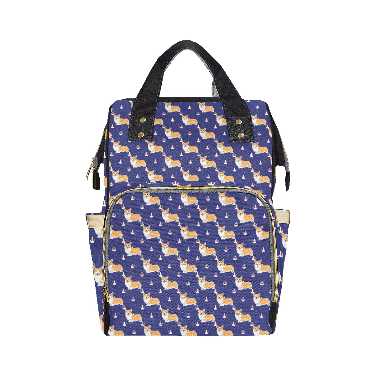 Pembroke Welsh Corgis Pattern Print Design A07 Diaper Bag Backpack