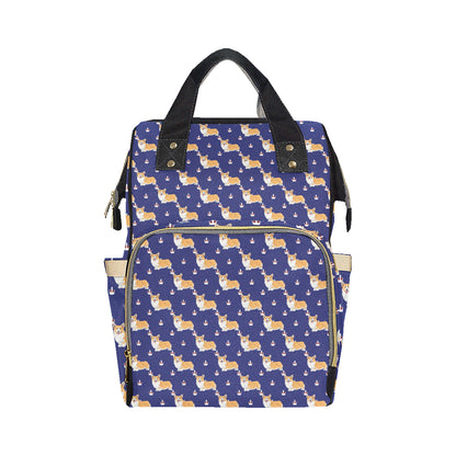 Pembroke Welsh Corgis Pattern Print Design A07 Diaper Bag Backpack