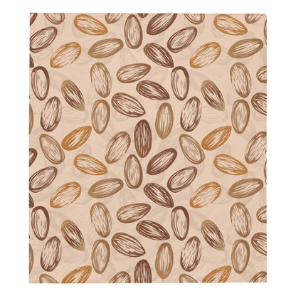 Almond Pattern Print Design 02 Premium Quilt