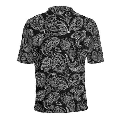 Paisley Pattern Print Design A04 Men Polo Shirt