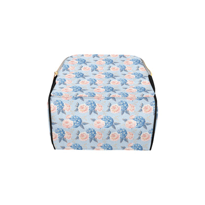 Hydrangea Pattern Print Design HD06 Diaper Bag Backpack