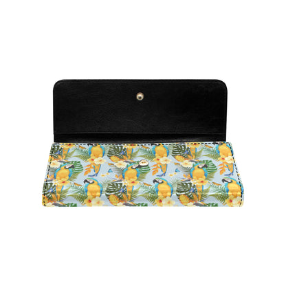 Parrot Pattern Print Design A04 Women's Trifold Wallet