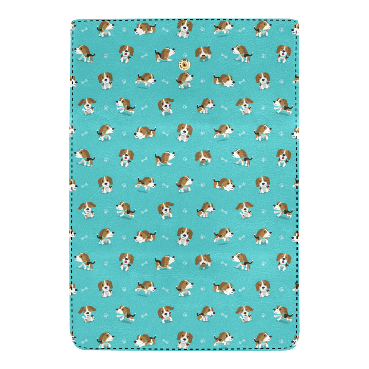 Beagle Pattern Print Design 05 Women's Trifold Wallet