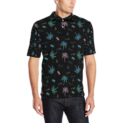 Aloha Hawaii Pattern Print Design 03 Men Polo Shirt