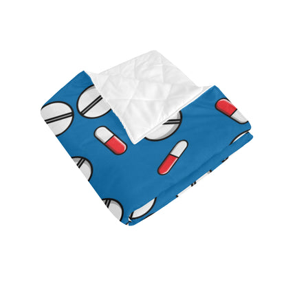 Pill Pattern Print Design A05 Premium Quilt