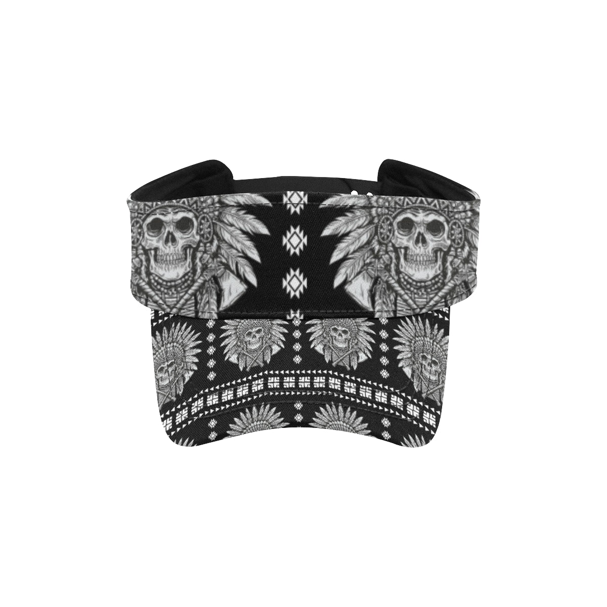 Native American Indian Skull Unisex Sun Visor