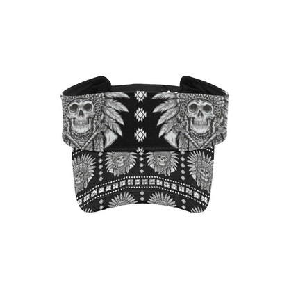 Native American Indian Skull Unisex Sun Visor