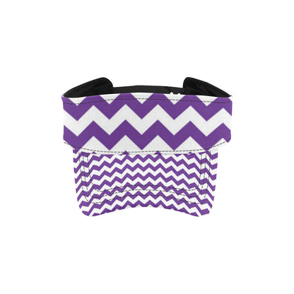Chevron Purple Pattern Print Design 03 Unisex Sun Visor