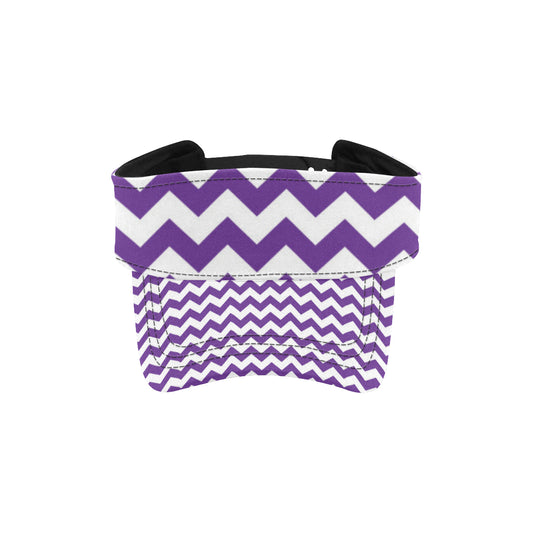 Chevron Purple Pattern Print Design 03 Unisex Sun Visor