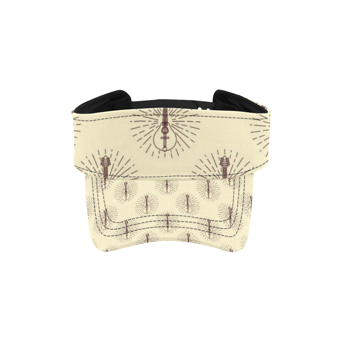 Mandolin Pattern Print Design 02 Unisex Sun Visor