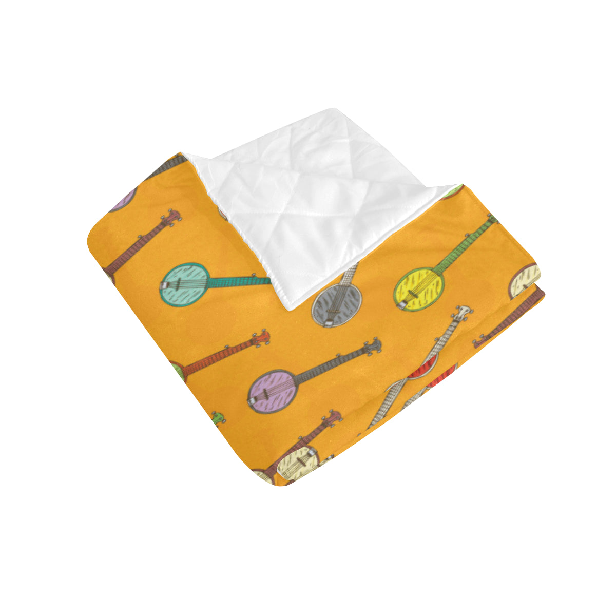 Banjo Pattern Print Design 02 Premium Quilt