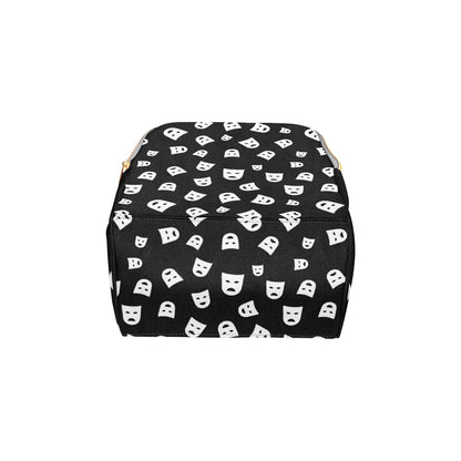 Acting Mask Pattern Print Design 03 Diaper Bag Backpack