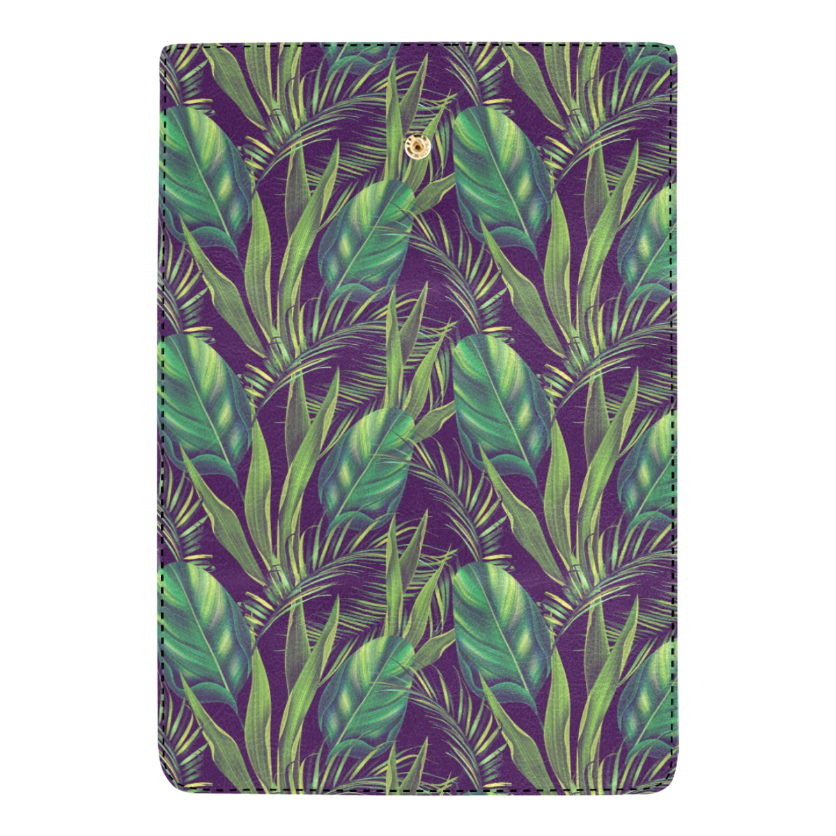 Palm Leaves Pattern Print Design PL03 Women's Trifold Wallet