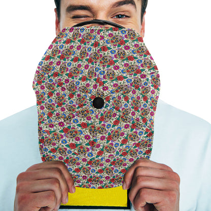 Sugar Skull Colorful Themed Print Snapback Cap