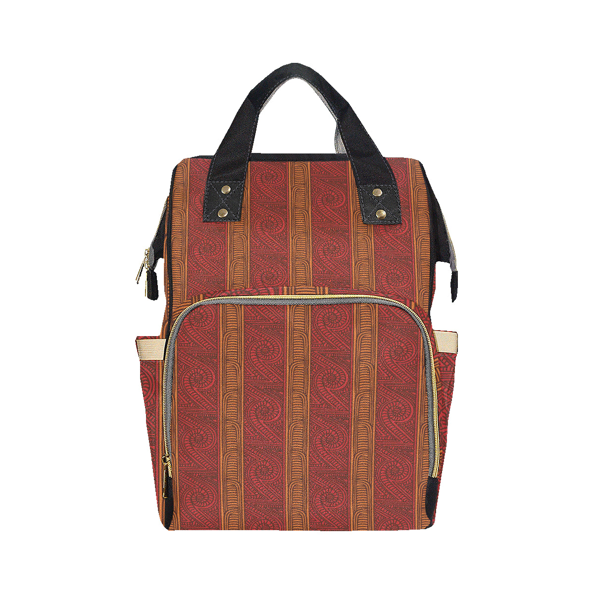 Maori Pattern Print Design 05 Diaper Bag Backpack