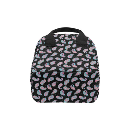 Paisley Pink Design Mandala Print Insulated Lunch Bag