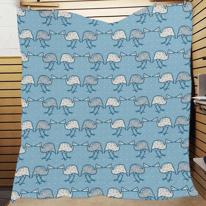 Emu Pattern Print Design 01 Premium Quilt
