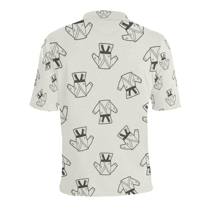 Karate Pattern Print Design 01 Men Polo Shirt