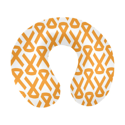Appendix cancer Pattern Print Design 02 U-Shaped Travel Neck Pillow