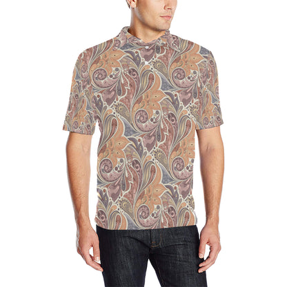 Boho Pattern Print Design 03 Men Polo Shirt
