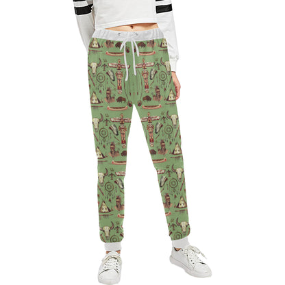 Native Indian Themed Design Print Unisex Sweatpants