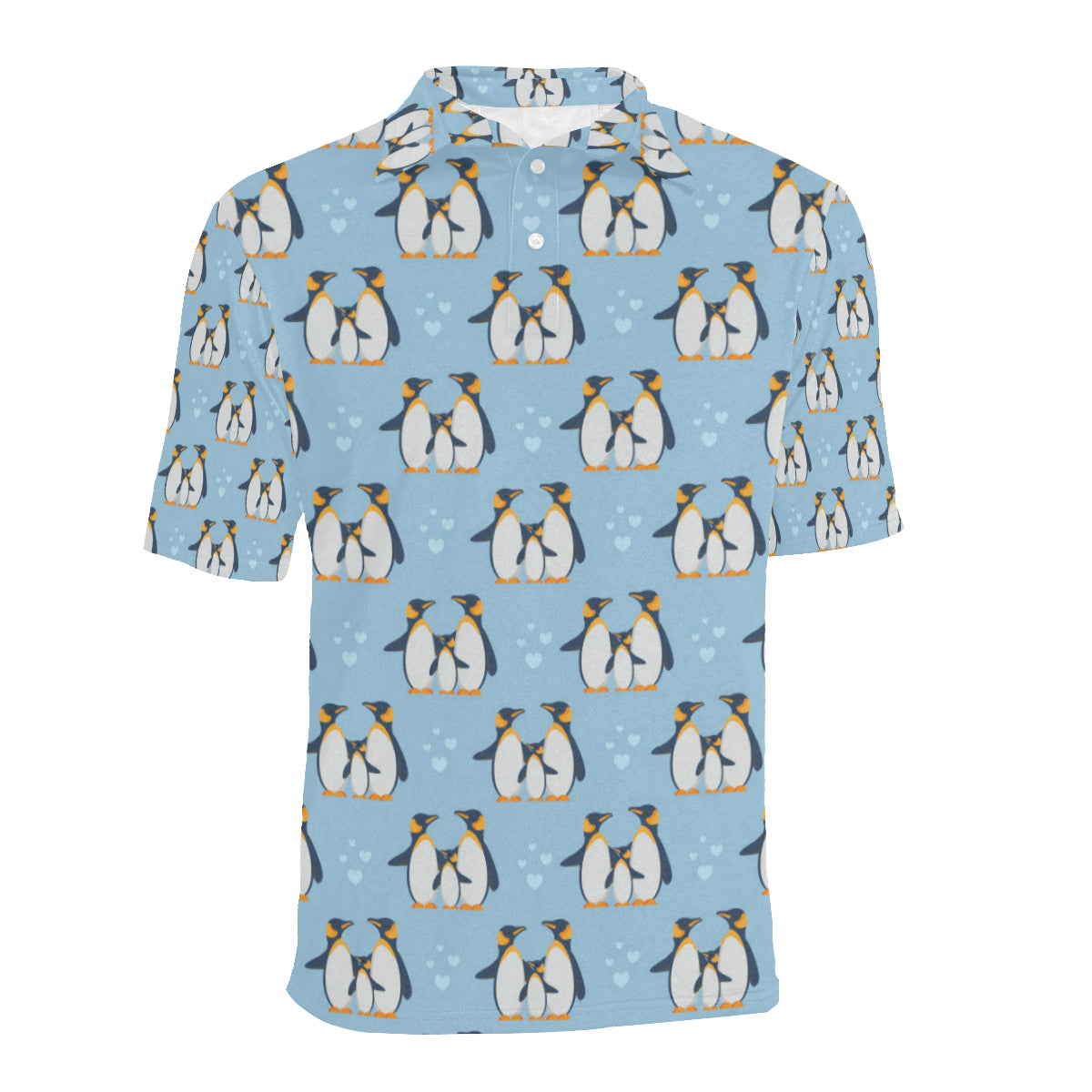 Penguin Pattern Print Design A04 Men Polo Shirt
