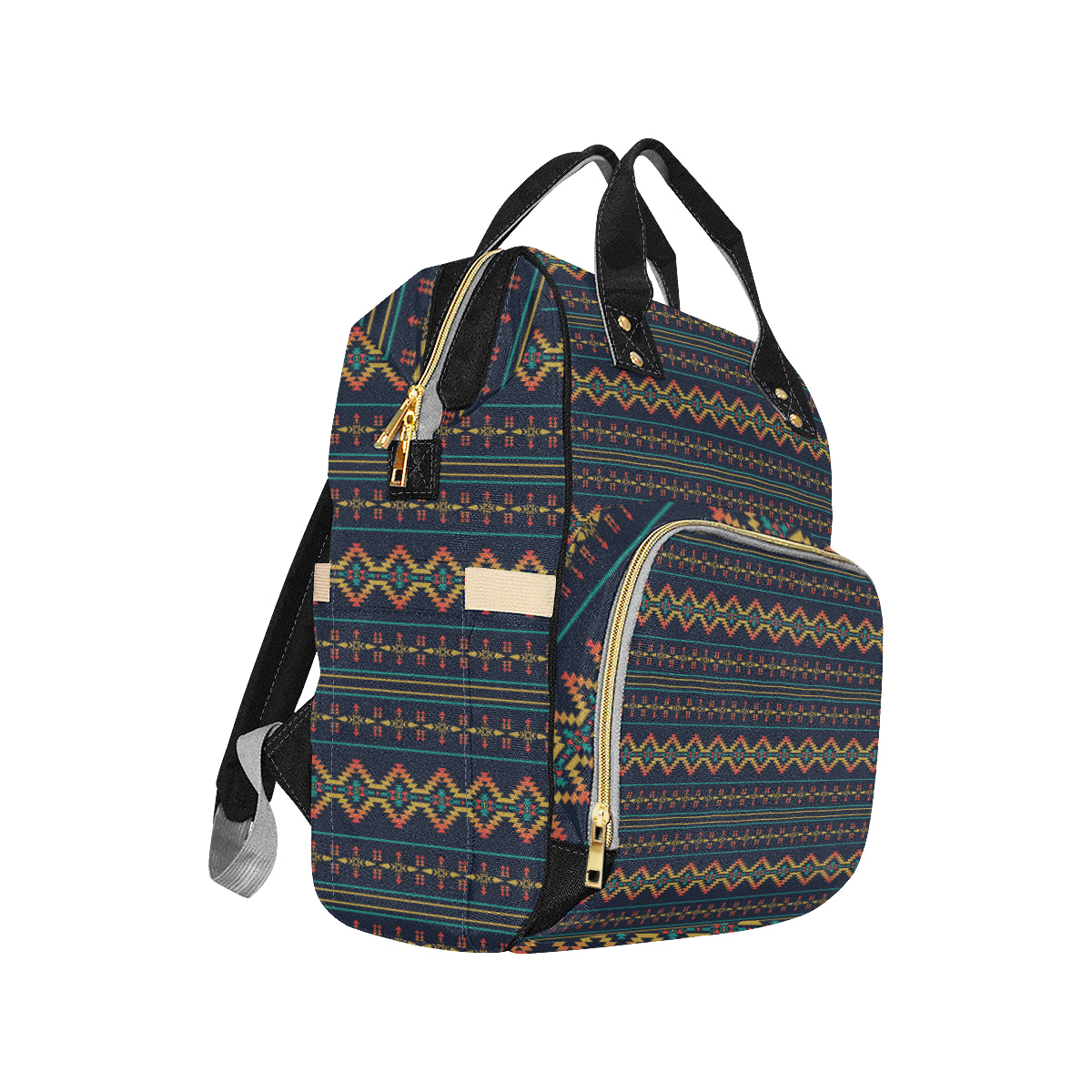 Southwest American Design Themed Print Diaper Bag Backpack