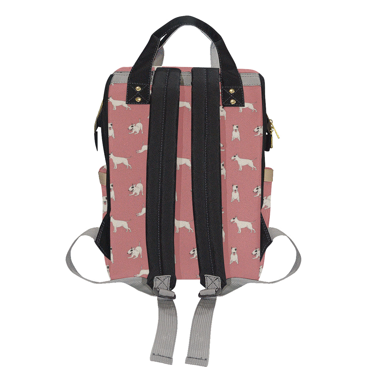 Bull Terriers Pattern Print Design 09 Diaper Bag Backpack