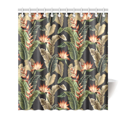 Tropical Flower Pattern Print Design TF014 Shower Curtain