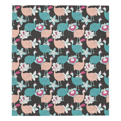 Guinea Fowl Pattern Print Design 03 Premium Quilt