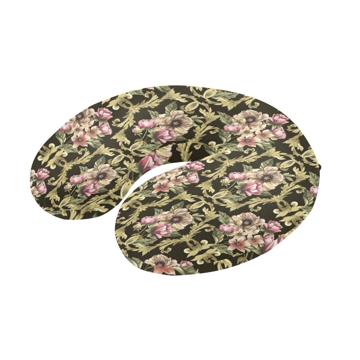 Baroque Pattern Print Design 02 U-Shaped Travel Neck Pillow