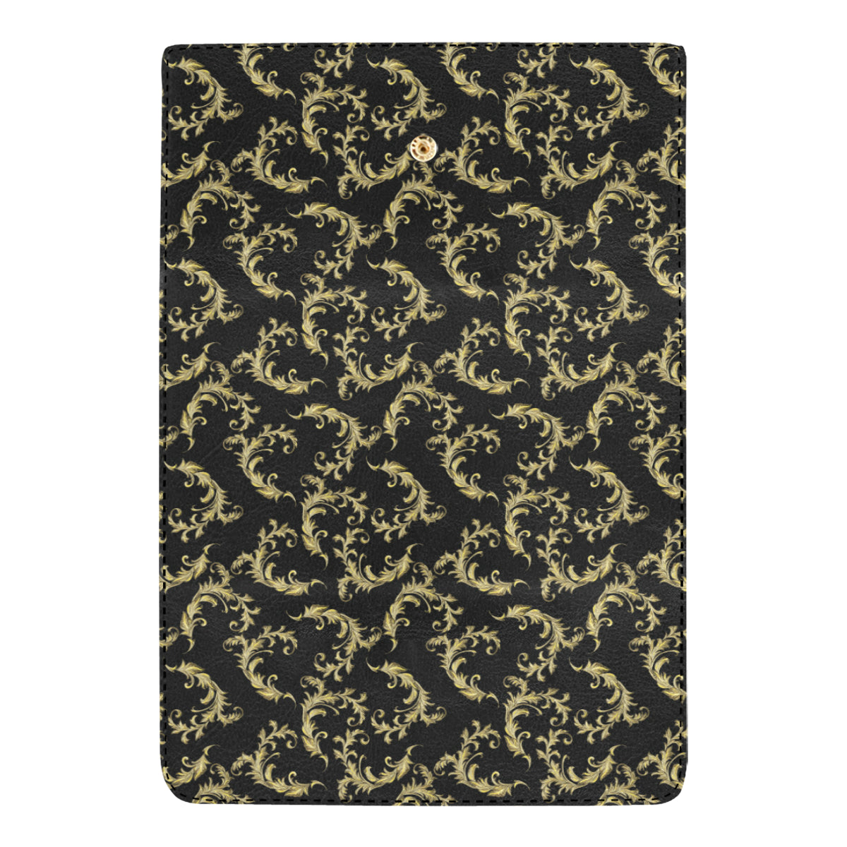Baroque Golden Pattern Print Design 01 Women's Trifold Wallet