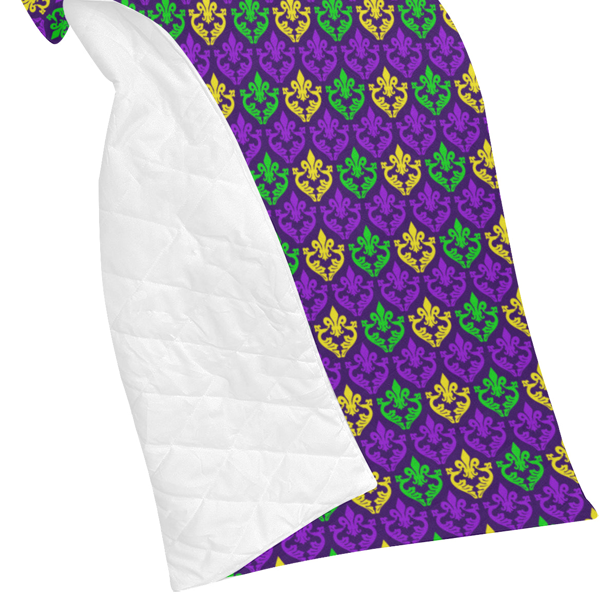Mardi Gras Pattern Print Design 02 Premium Quilt