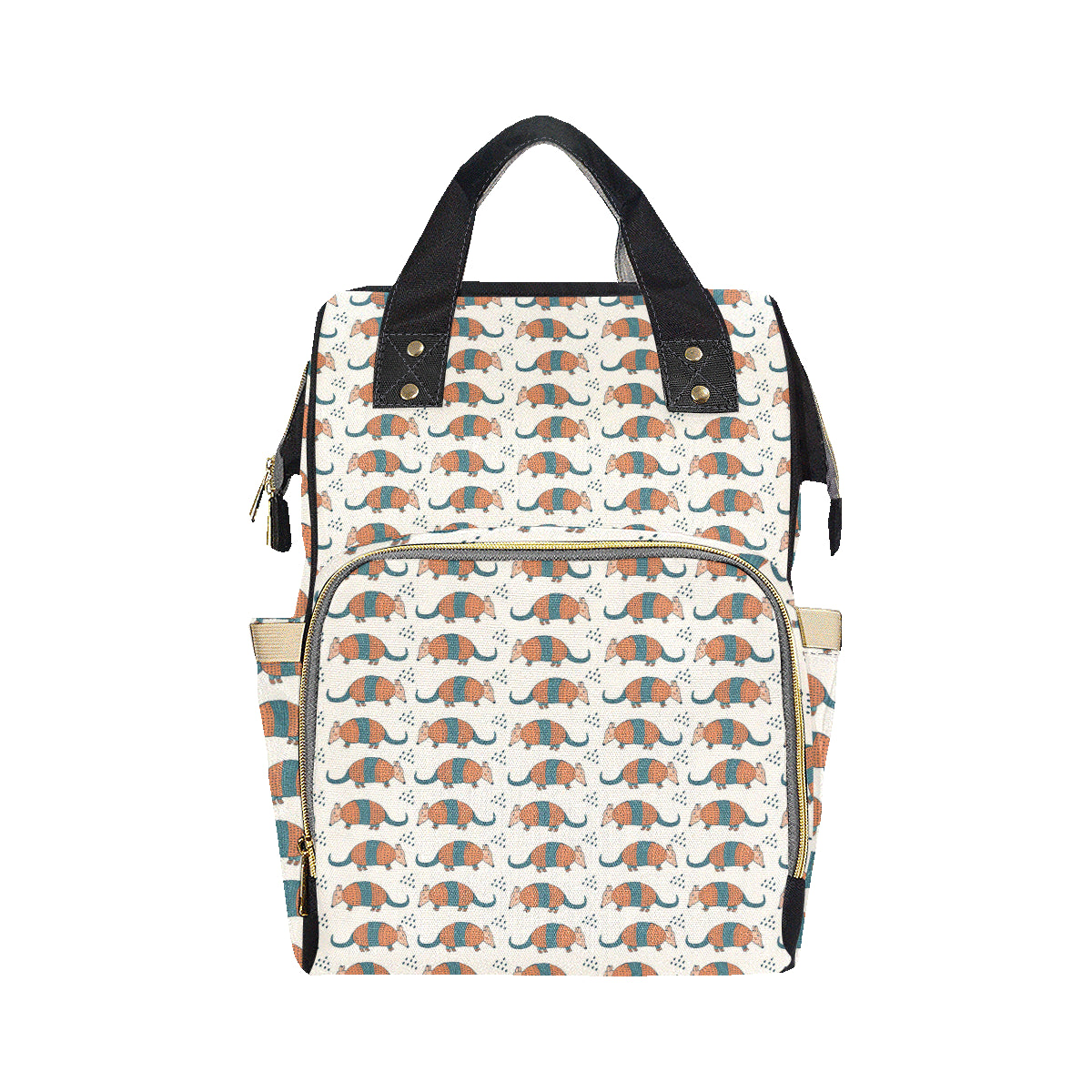Armadillo Pattern Print Design 01 Diaper Bag Backpack