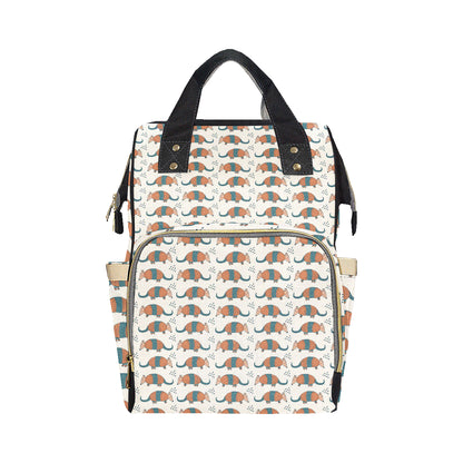 Armadillo Pattern Print Design 01 Diaper Bag Backpack