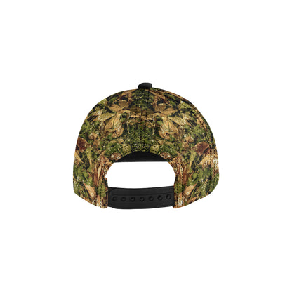 Camo Realistic Tree Forest Texture Print Snapback Cap