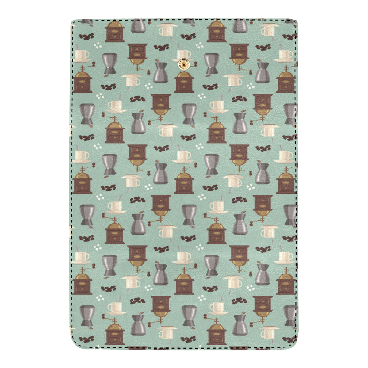 Coffee Pattern Print Design 04 Women's Trifold Wallet