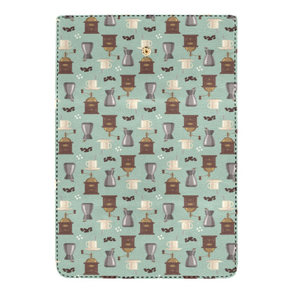 Coffee Pattern Print Design 04 Women's Trifold Wallet