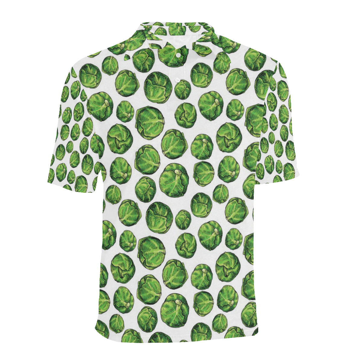 Brussels Sprouts Pattern Print Design 02 Men Polo Shirt