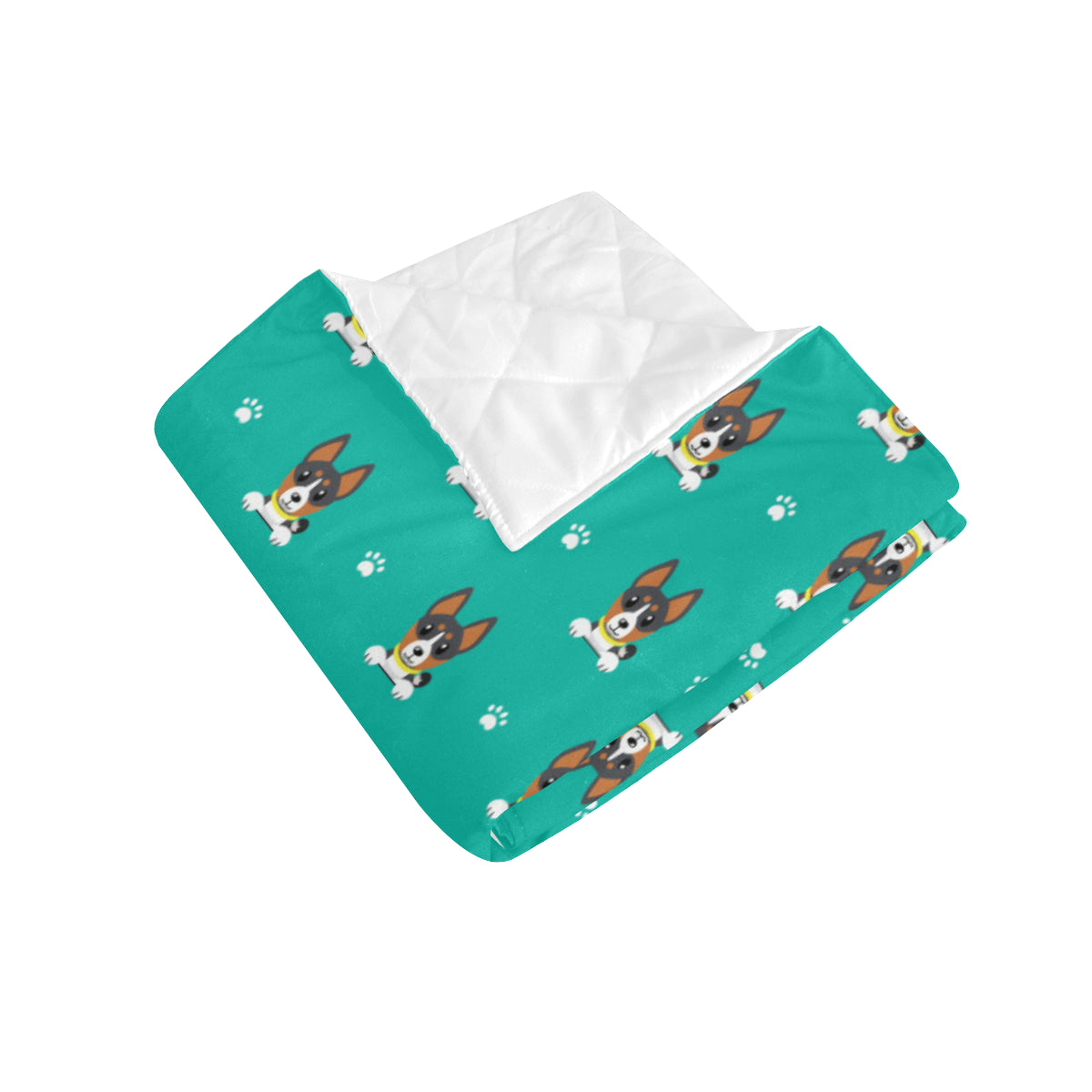 Basenji Pattern Print Design 03 Premium Quilt