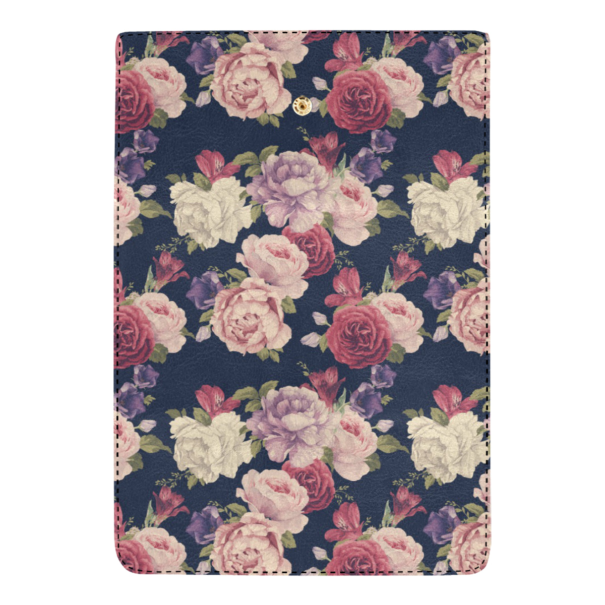 Peony Pattern Print Design PE03 Women's Trifold Wallet