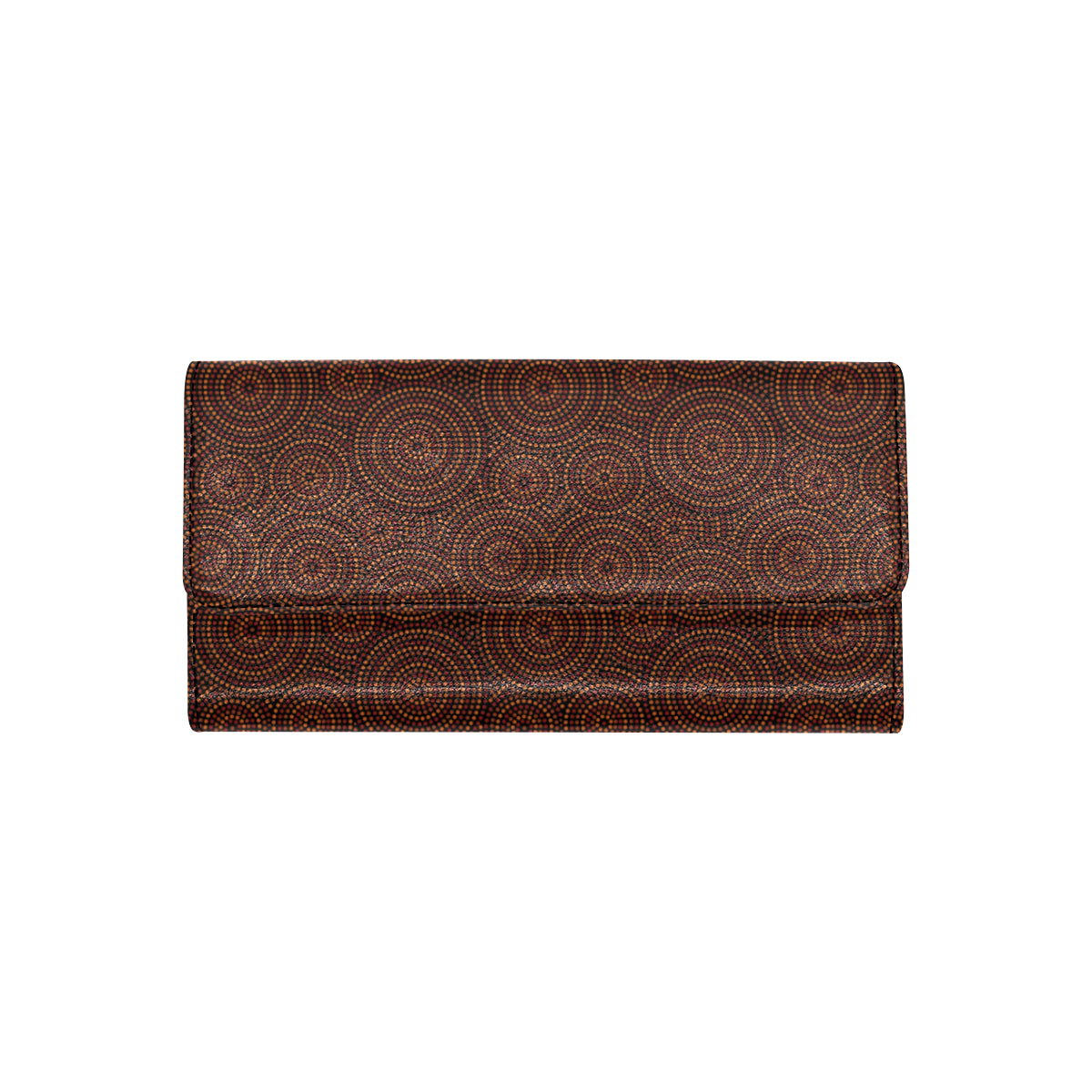 Aboriginal Pattern Print Design 02 Women's Trifold Wallet