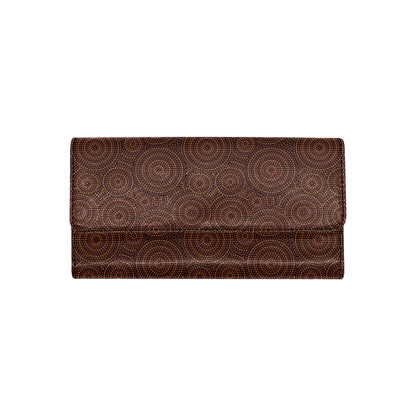 Aboriginal Pattern Print Design 02 Women's Trifold Wallet
