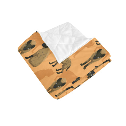Hyena Pattern Print Design 01 Premium Quilt
